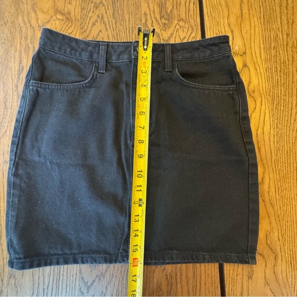BDG Onna Denim Mini Skirt  Faded Black Medium Short Pencil Style - Picture 9 of 13